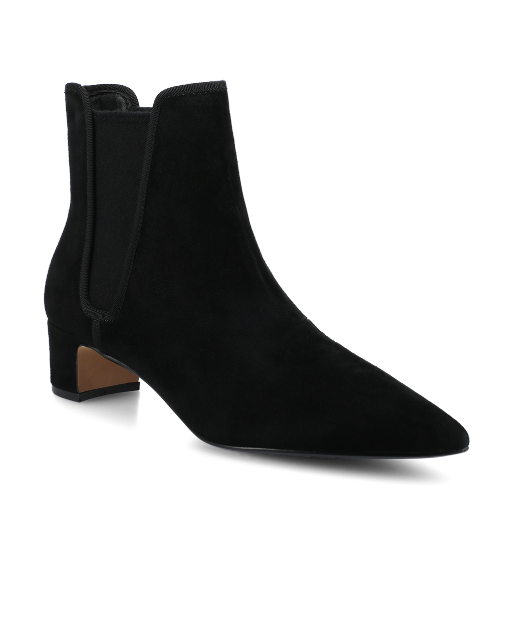 The Goldfinch 40 Chelsea Bootie - Black Suede - chelsea-boots
