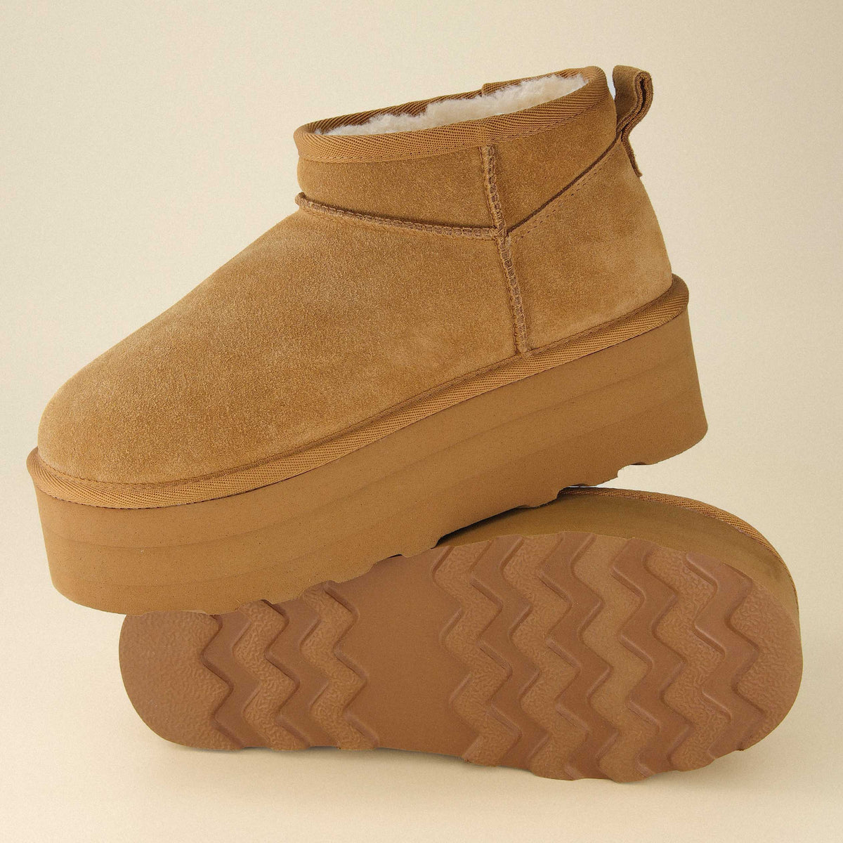Hippy Cozy Platform Ankle Boot - boots